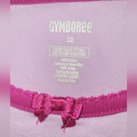 🐧 Vintage Gymboree "Snow Much Fun" Purple Penguin Long Sleeved Cotton PJ Top 12 - Picture 4 of 4